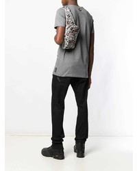 Мужская серая поясная сумка от Philipp Plein