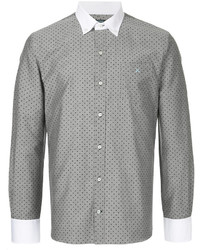 Мужская серая рубашка в горошек от GUILD PRIME