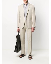 Мужская серая рубашка с длинным рукавом в клетку от Lanvin