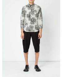 Мужская серая рубашка с длинным рукавом с принтом от Christopher Nemeth