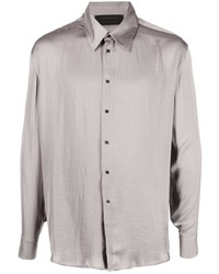 Мужская серая рубашка с длинным рукавом от Atu Body Couture