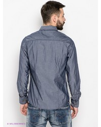 Мужская серая рубашка с длинным рукавом от Broadway