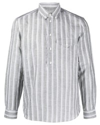 Мужская серая рубашка с длинным рукавом от Brunello Cucinelli