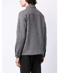 Мужская серая рубашка с длинным рукавом от Hugo