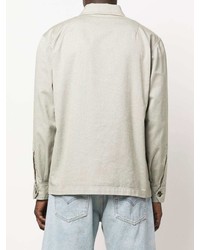 Мужская серая рубашка с длинным рукавом от Doppiaa