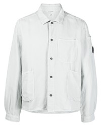 Мужская серая рубашка с длинным рукавом от C.P. Company