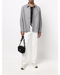 Мужская серая рубашка с длинным рукавом от A.P.C.