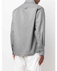 Мужская серая рубашка с длинным рукавом от A.P.C.