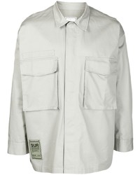 Мужская серая рубашка с длинным рукавом от Chocoolate