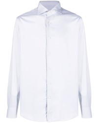 Мужская серая рубашка с длинным рукавом от D4.0