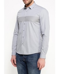 Мужская серая рубашка с длинным рукавом от DRYWASH