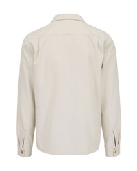 Мужская серая рубашка с длинным рукавом от Vince