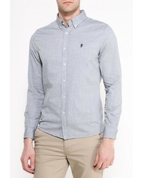 Мужская серая рубашка с длинным рукавом от Frank NY