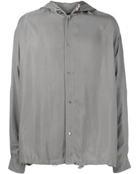 Мужская серая рубашка с длинным рукавом от Giorgio Armani