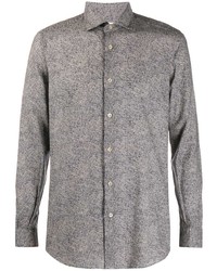 Мужская серая рубашка с длинным рукавом от Glanshirt