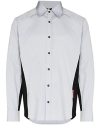 Мужская серая рубашка с длинным рукавом от GR10K