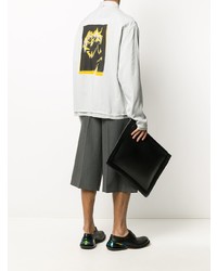 Мужская серая рубашка с длинным рукавом от Oamc