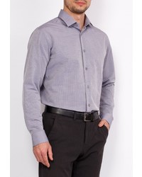 Мужская серая рубашка с длинным рукавом от GREG