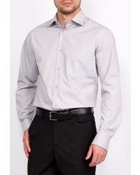 Мужская серая рубашка с длинным рукавом от GREG