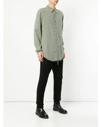 Мужская серая рубашка с длинным рукавом от Forme D'expression