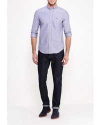 Мужская серая рубашка с длинным рукавом от Lacoste