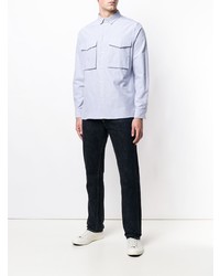 Мужская серая рубашка с длинным рукавом от Natural Selection