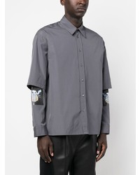 Мужская серая рубашка с длинным рукавом от A BETTER MISTAKE