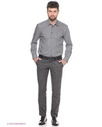 Мужская серая рубашка с длинным рукавом от LERROS