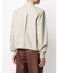 Мужская серая рубашка с длинным рукавом от DSQUARED2