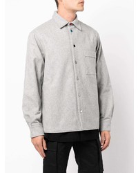 Мужская серая рубашка с длинным рукавом от Off-White