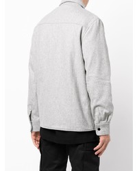 Мужская серая рубашка с длинным рукавом от Off-White