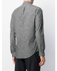 Мужская серая рубашка с длинным рукавом от Polo Ralph Lauren