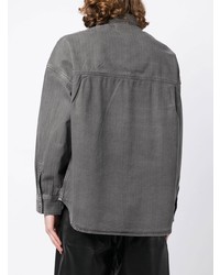 Мужская серая рубашка с длинным рукавом от FIVE CM