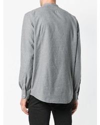 Мужская серая рубашка с длинным рукавом от Massimo Alba