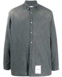 Мужская серая рубашка с длинным рукавом от Maison Margiela