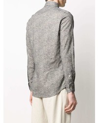 Мужская серая рубашка с длинным рукавом от Glanshirt