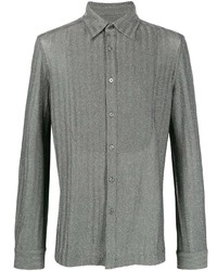 Мужская серая рубашка с длинным рукавом от Missoni