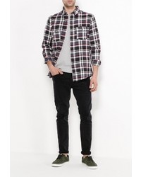 Мужская серая рубашка с длинным рукавом от Modis