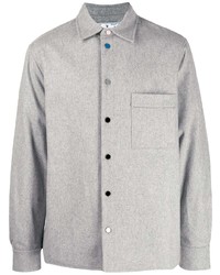 Мужская серая рубашка с длинным рукавом от Off-White