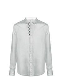 Мужская серая рубашка с длинным рукавом от Off-White