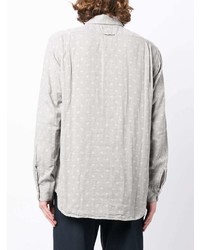 Мужская серая рубашка с длинным рукавом от Engineered Garments