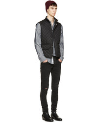 Мужская серая рубашка с длинным рукавом от Rag and Bone