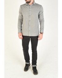 Мужская серая рубашка с длинным рукавом от RPS