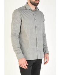 Мужская серая рубашка с длинным рукавом от RPS