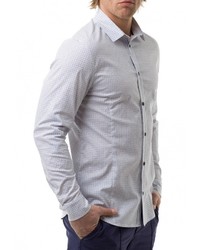 Мужская серая рубашка с длинным рукавом от RPS