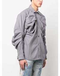 Мужская серая рубашка с длинным рукавом от Y/Project