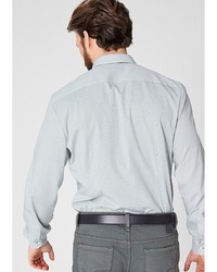 Мужская серая рубашка с длинным рукавом от s.Oliver