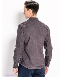 Мужская серая рубашка с длинным рукавом от s.Oliver