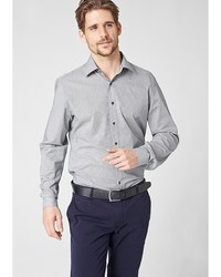 Мужская серая рубашка с длинным рукавом от s.Oliver