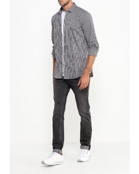 Мужская серая рубашка с длинным рукавом от Sisley